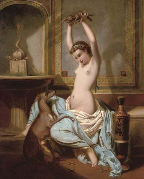 Henri-Pierre Picou La Muse s amuse oil painting image